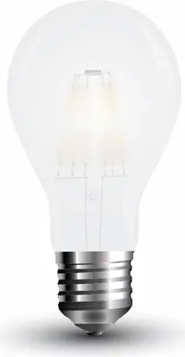 Immagine prodotto di Lampadina LED V-TAC 5W Filament E27 A60 Frosted VT-2045 fredda 600lm
