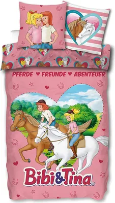 Produktbild von Skybrands Baumwoll-Bettwäsche Bibi & Tina 135 x 200cm+80x80 cm