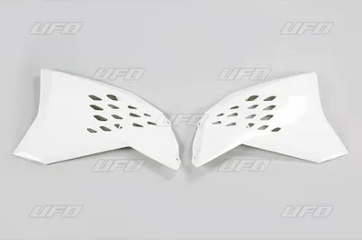 Obrázok produktu pre Kryt chladiča UFO PLAST, 2-dielny, kryt chladiča pre KTM EXC Sixdays, EXC-F, SX, SX-F Racing 125 – 450 cm³, rok výroby 2007 – 2011, farba: biela, OEM