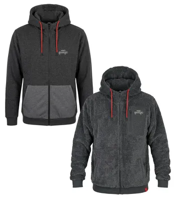 Productafbeelding van Reversibele Sherpa hoodie voor heren (zwart), maat 2XL