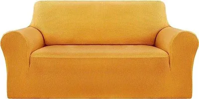 Productafbeelding van Famanu sofaovertrek van jacquardweefsel - geschikt voor een 2-zitsbank, elastisch en vuilafstotend