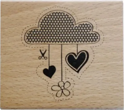 Immagine prodotto di Timbro in legno - Nuvola