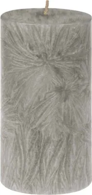 Produktbild von Stearin Stumpenkerze - grau 90x50mm