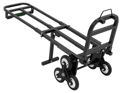 Obrázok produktu pre Ručný vozík, nosnosť 210 kg, skladacia konštrukcia, 6-kolesový systém, nastaviteľná výška, robustná oceľová konštrukcia