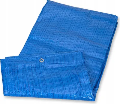 Produktbild von Abdeckplane aus Polyethylen 5 x 8 m Blau wasserdicht UV-beständig mit Metallösen 50 g/m²