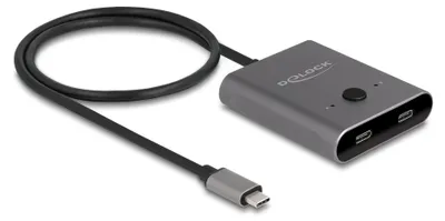 Produktbild von Delock USB 10 Gbps USB Type-C Switch 2 auf 1 bidirektional 8K