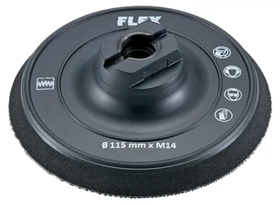 Produktbild von FLEX Klett-Schleifteller Ø 115, Bowl - 535526