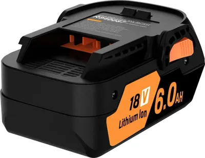 Image de Batterie lithium-ion, capacité 6000 mAh, compatibilité 18 V, 1 pièce 6000 mAh