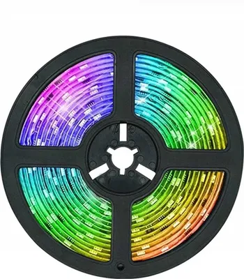 A reel of RGB LED strip lights.