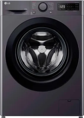 Produktbild von LG F4DR509S6M, Frontlader, Freistehend, Schwarz, Links, Middle Black, Schwarz