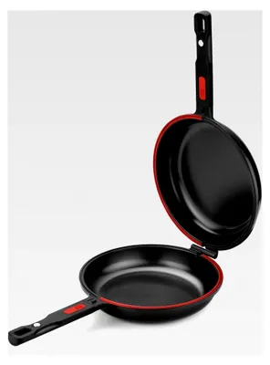 Produktbild von Dupla Premiere | Doppelte Kartoffel-Omelette-Pfanne, 24 cm Durchmesser, Aluminiumguss, dreifache Antihaftbeschichtung, 100% PFOA-frei, für alle Herdarten