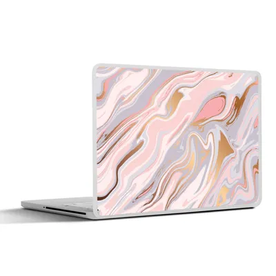 Produktbild von MuchoWow® Laptop Aufkleber Sticker Cover Marmor - Pastell - Abstrakt - Muster 36.5x27.5 cm - Laptop-Sticker