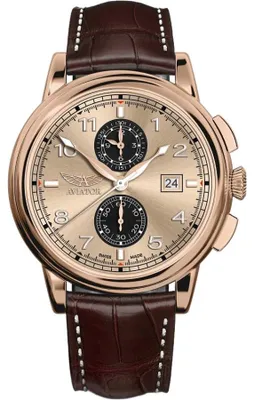 Productafbeelding van Herenuur, model Aviator-V.2.45.2.410.4, bruin