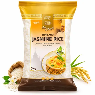 Produktbild von Golden Turtle - Langkörniger Jasminreis - 5 kg