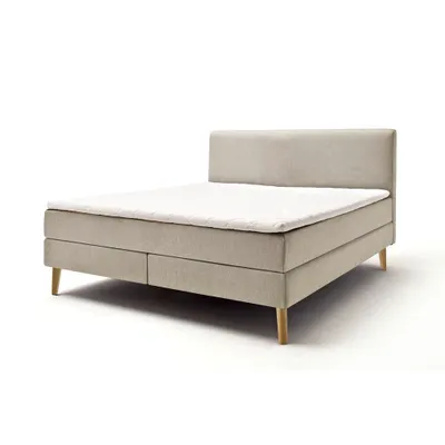 Produktbild von Boxspringbett in 180x200 cm GELA-114 in Beige, Härtegrad H2-H3
