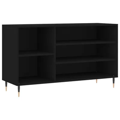 Obrázok produktu pre vidaXL Stojan na topánky čierny 102x36x60 cm Materiál drevo