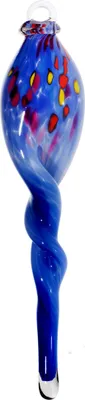 Produktbild von Gartenskulptur Glaszopf zum Hängen 43 cm blau