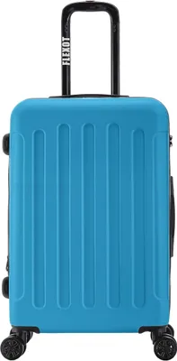 Produktbild von Flexot® Trolley - Koffer L Blau – Aluminium-Teleskopstange, ABS-Hartschale, erweiterbar 20%, Größe L, 360° Rollen – Luggage, Reisekoffer, Rollkoffer