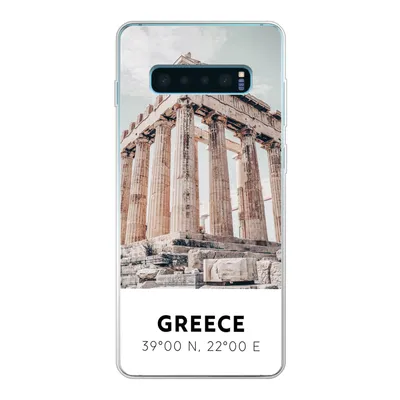 Produktbild von MuchoWow® Handyhülle Schutzhülle Hülle für Samsung Galaxy S10 Plus Griechenland - Tempel - Athen Silikon Softcase Handy Hülle - Schutzhülle