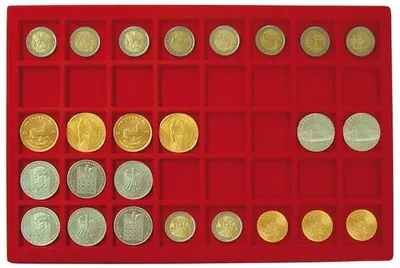 Produktbild von Lindner 2329-40 Tableau für 40 Münzen bis 34 mm Ø