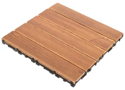 Image de Dalles de terrasse en bois brossé pour l'extérieur