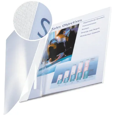 Produktbild von Leitz Soft Covers, A4, Weiß, 70 Blätter, 214 mm, 302 mm, 11 mm