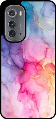 Produktbild von Smartphonica Phone Case Fit für Motorola Edge 2022 mit Marmor-Druck - TPU zurück Abdeckung Fall Marmor-Design - Regenbogen