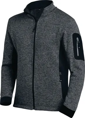Produktbild von FHB Strick-Fleecejacke CHRISTOPH Größe L anthrazit / schwarz - 79595-1220-L