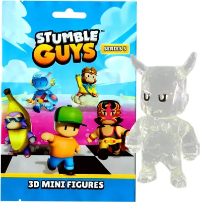 Produktbild von Stumble Guys 3D Sammelfiguren Serie 5 - Chrome - Figur 25. Diamond Demon (Crystal)