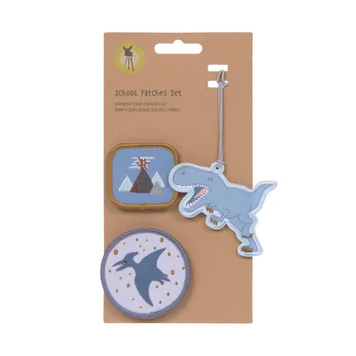 Immagine prodotto di Ciondoli e toppe casual - Set scolastico Unique, Dinosauri