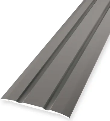 Produktbild von Übergangsschiene 2.5 x 38 x 2700 mm Übergangsprofil Übergangsleiste Aluminium eloxiert Geriffelt Selbstklebend Edelstahl Küberit
