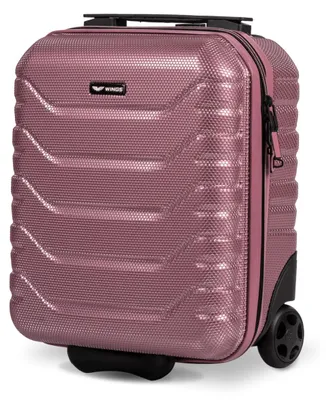 Zdjęcie produktu dla Walizka kabinowa WINGS CRAKE Pink - lekka i wytrzymała do podróży liniami Ryanair/Wizzair
