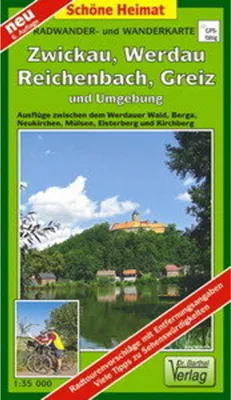 Produktbild von Radwander- und Wanderkarte Wälder um Zwickau, Werdau und Greiz und Umgebung 1 : 35 000