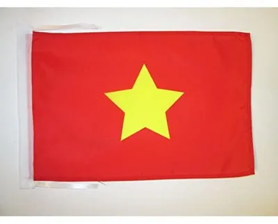 Viet-Minh-Flagge 45x30 cm, Polyester 100D, mit Kordeln