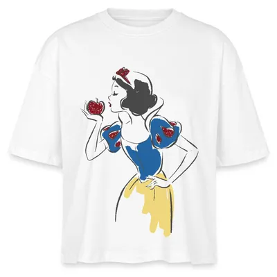 Produktbild von Schneewittchen Vintage Boxy Shirt Damen, XXL, Weiß