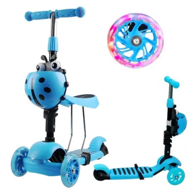 Immagine prodotto di Monopattino a 3 ruote 3in1 blu coccinella