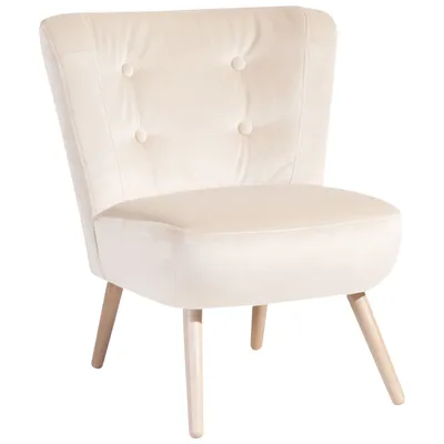 Produktbild von Max Winzer Sessel Neele - Samtvelours creme - Maße: 69 x 68 x 80 cm