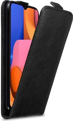 Immagine prodotto di Cadorabo cover per Samsung Galaxy A20s cover protettiva in nero flip case custodia del telefono cellulare cover