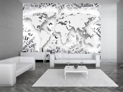 Produktbild von Vlies Fototapete 400x280 cm Tapeten Wandtapete XXL Weltkarte k-A-0021-a-b