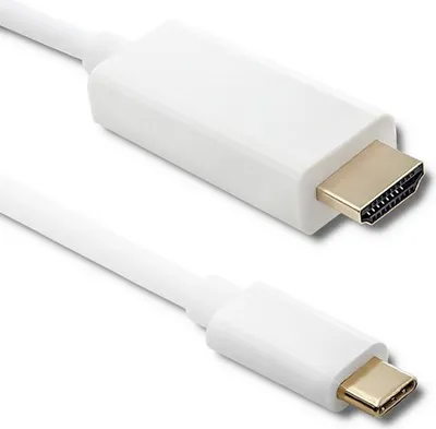 Image de Qoltec Câble USB 3.1 type C mâle / HDMI A mâle | 4K | mode alternatif | 2m