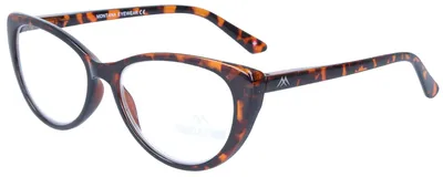 Produktbild von Kunststoff-Lesebrille MR64 von MONTANA aus Kunststoff in verschiedenen Farben (Havanna - Braun, + 1,00 dpt)