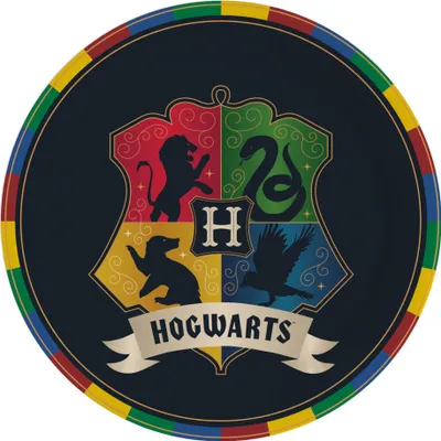 Produktbild von Harry Potter Houses Pappteller 8 Stk. 23 cm