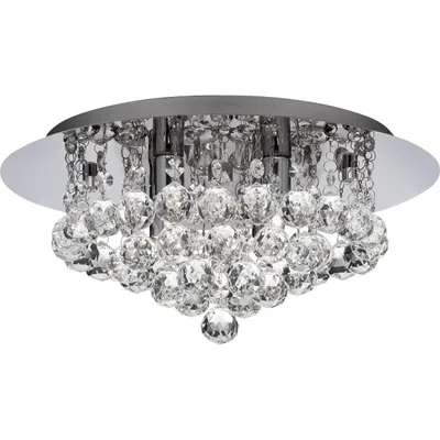 Produktbild von Hanna Klassische Deckenleuchte Stahl Chrom Glas 4 Lichter G9