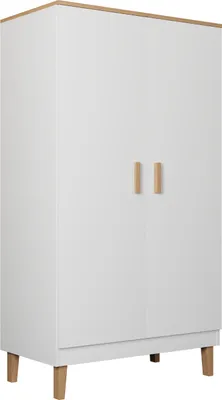 Produktbild von Schrank Denver mit 2 Türen, Weiß, 184cm