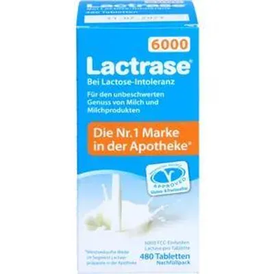 Produktbild von LACTRASE 6.000 FCC Tbl.Klickspender-Nachfüllpack, 480 St.