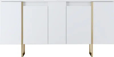 Produktbild von Skye Decor, Luxe - White, Gold, Wohnzimmerschränke, Weiß, 160 x 80 x 35 cm