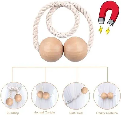 Produktbild von Famanu Vorhanghalter Magnetisch - Set 2