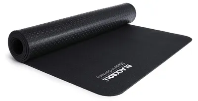 Obrázek produktu pro Cvičební podložka - Protiskluzová - 185 x 65 cm - Černá - Na jógu, pilates a fitness