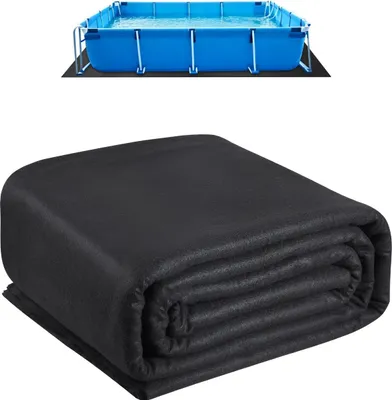 Immagine prodotto di Sottotappeto per piscine - Tappeto per piscine in geotessile - 4,8 x 9,7 m - Extra spesso - Previene le forature - Prolunga la durata del liner della piscina - Per piscine fuori terra