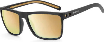 Produktbild von Polarisierte Sonnenbrille Herren TR90 Rahmen UV400 Schutz Schwarzer Rahmen/Gold Linse